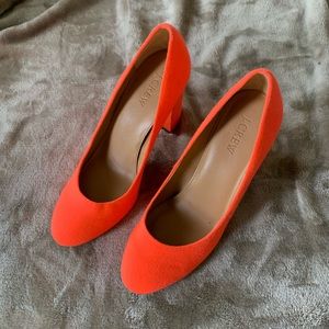 Bright Orange J.Crew pumps sz 8.5 🍊